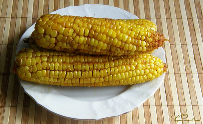 Запечёная кукуруза со специями